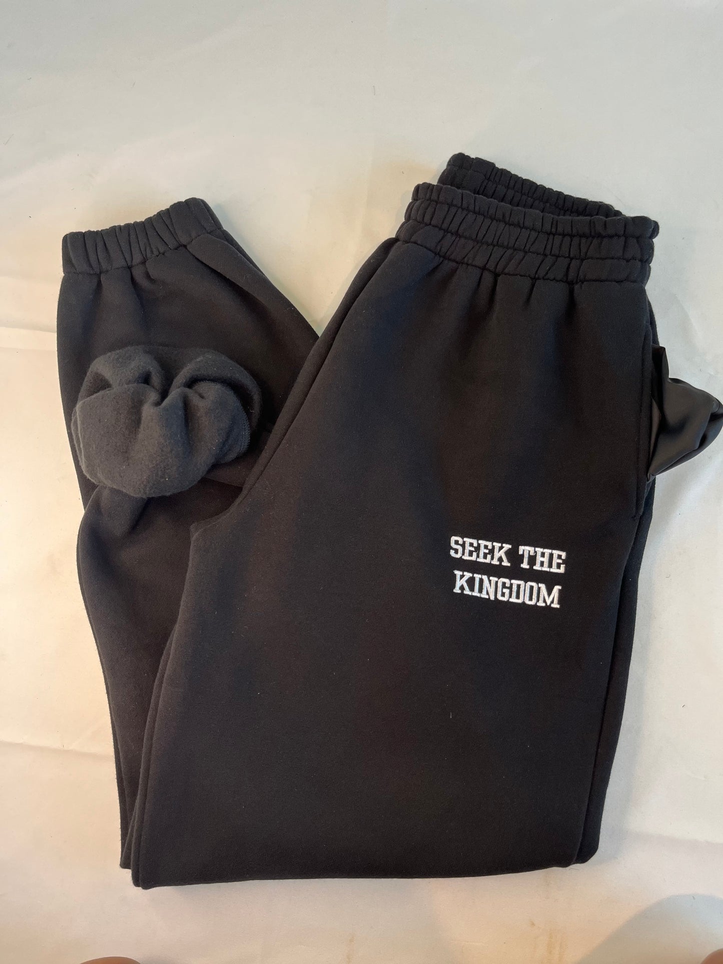 (PRE-ORDER 6 WEEKS) Seek The Kingdom Joggers - Black
