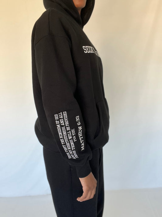 (PRE-ORDER 6 WEEKS) Seek The Kingdom Hoodie - Black