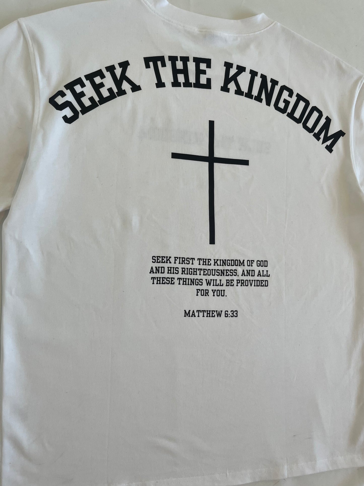 (PRE-ORDER 6 WEEKS) Seek The Kingdom T-Shirt - Black/White