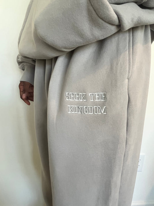 (PRE-ORDER 6 WEEKS) Seek The Kingdom Joggers - Steel
