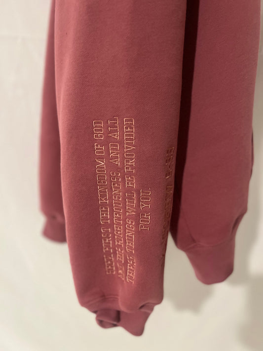 (PRE-ORDER 6 WEEKS) Seek The Kingdom Hoodie - Berry