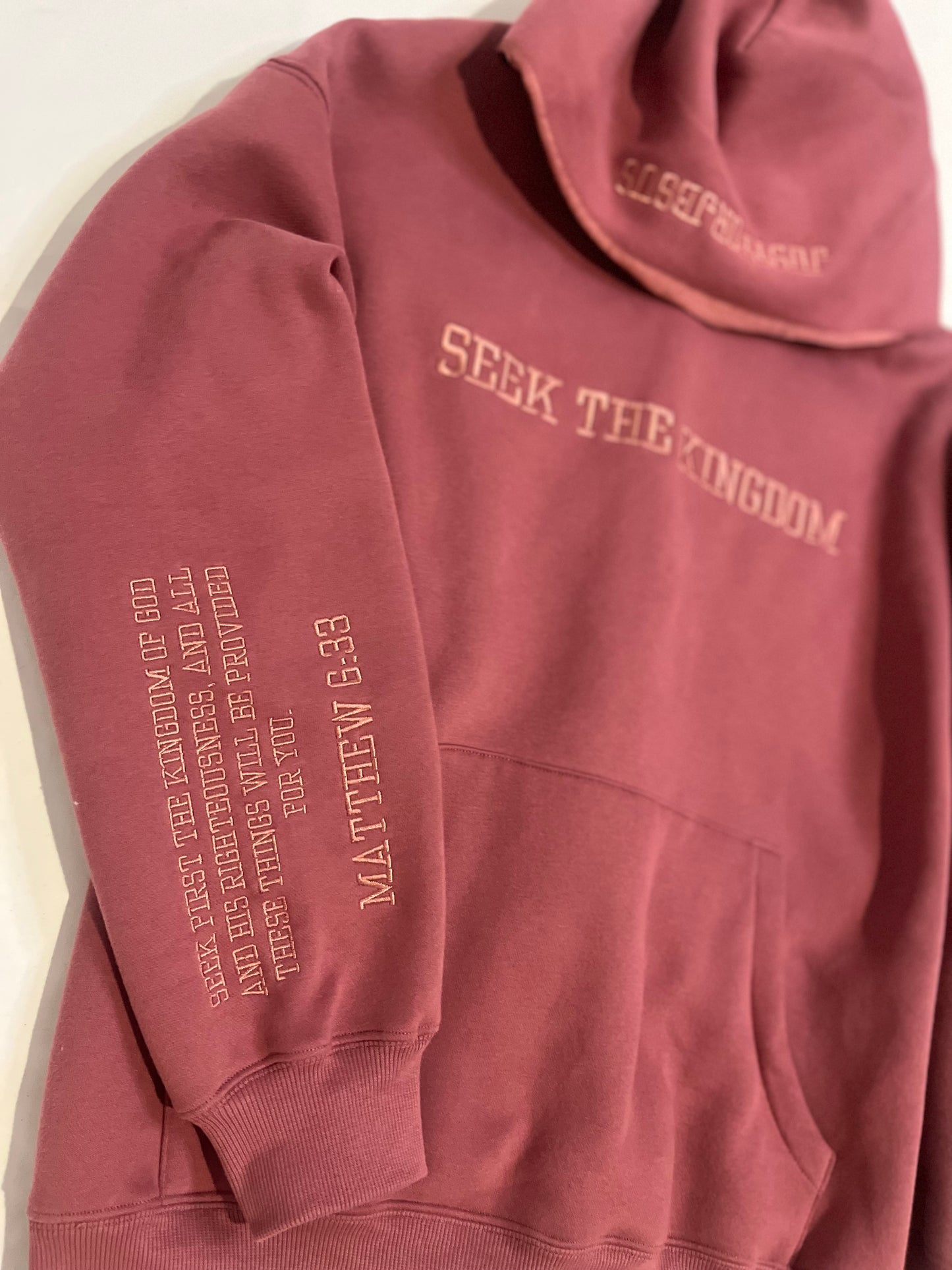 (PRE-ORDER 6 WEEKS) Seek The Kingdom Hoodie - Berry