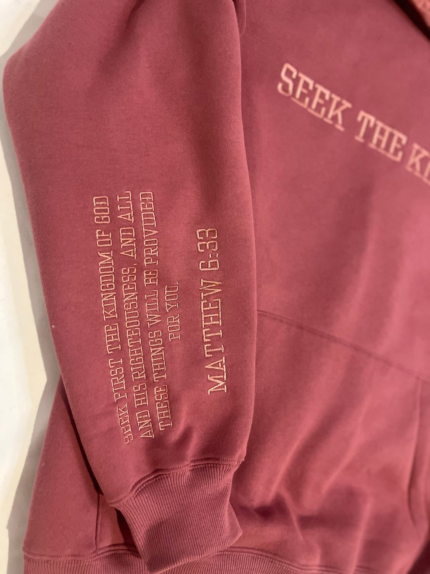 (PRE-ORDER 6 WEEKS) Seek The Kingdom Hoodie - Berry