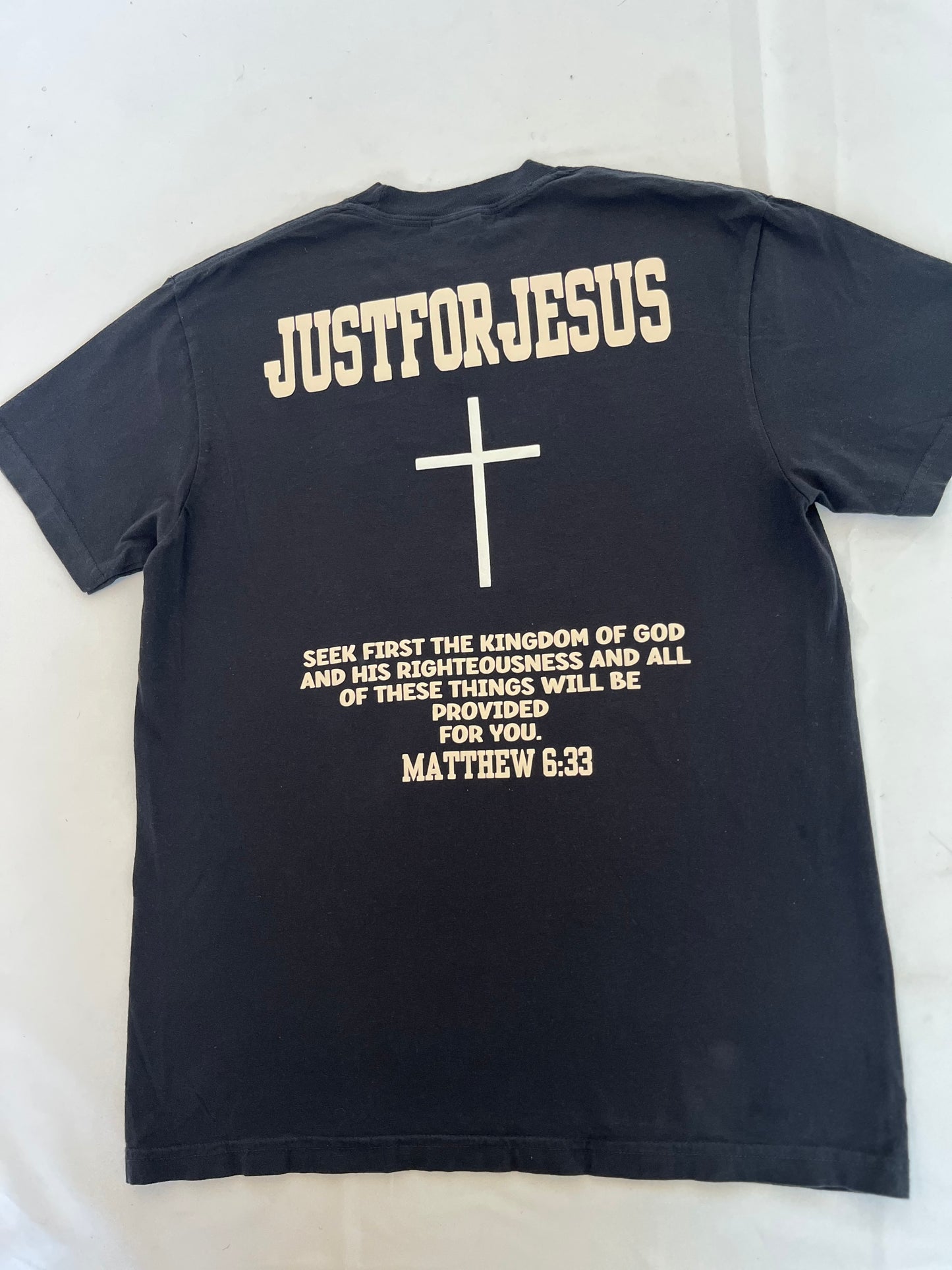 Comfort Color Just For Jesus STK T-Shirt- Black