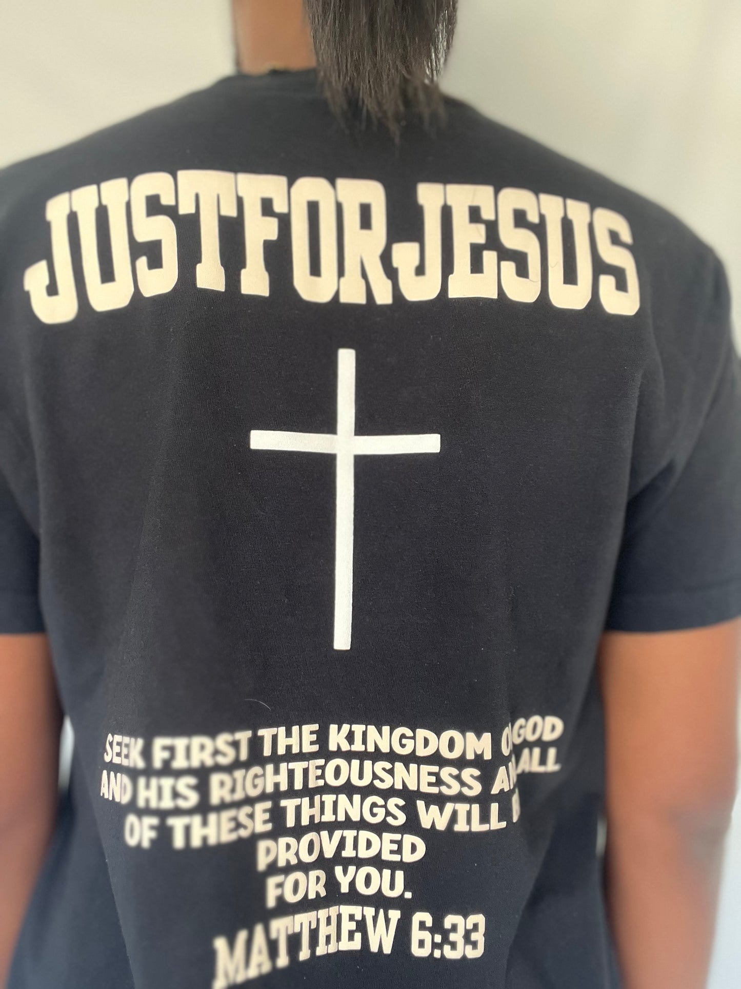 Comfort Color Just For Jesus STK T-Shirt- Black