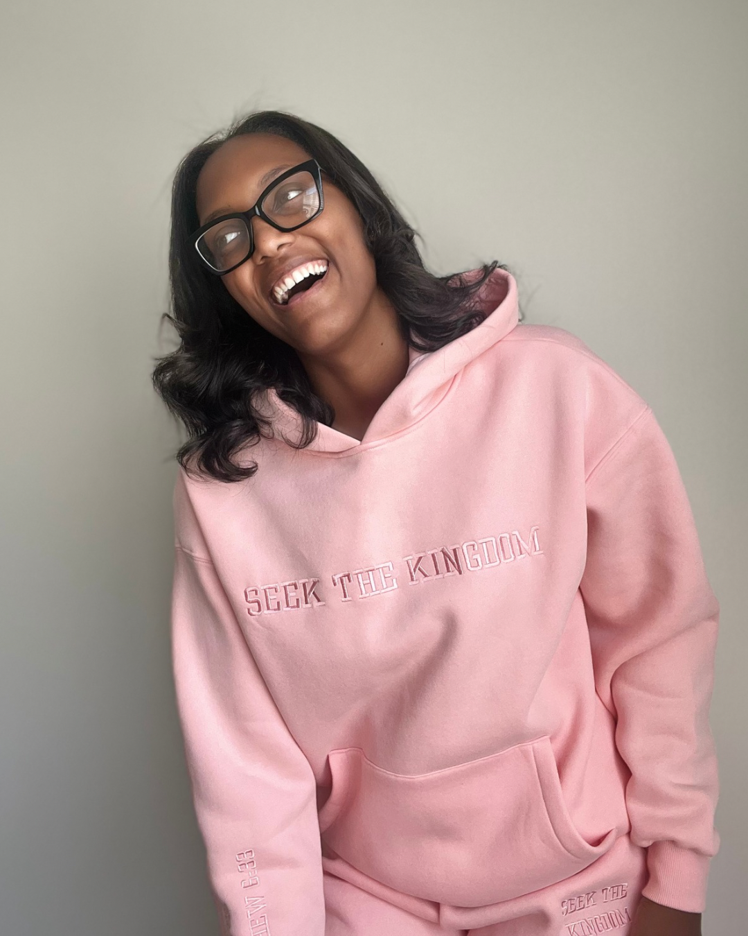 (PRE- ORDER 6 WEEKS) Seek The Kingdom Hoodie - Rose