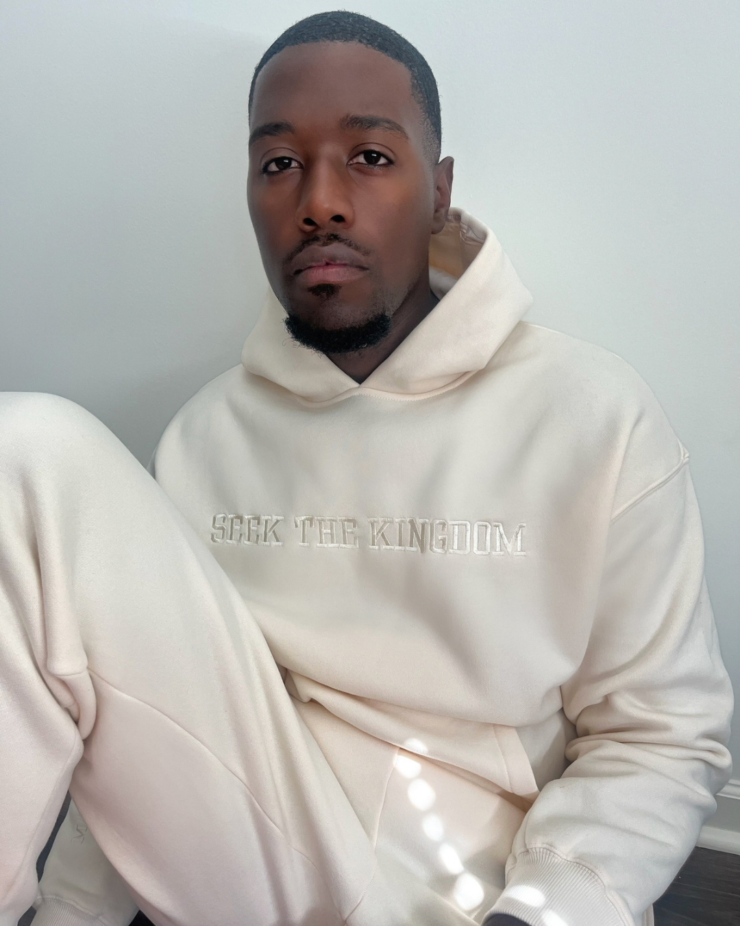 (PRE- ORDER 6 WEEKS) Seek The Kingdom Hoodie - Cream