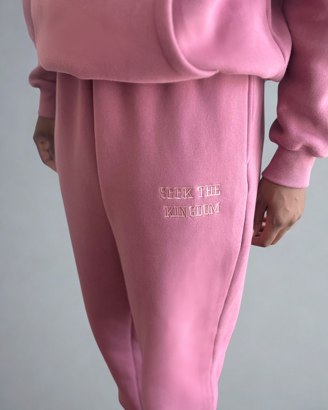 (PRE-ORDER 6 WEEKS) Seek The Kingdom Joggers - Berry